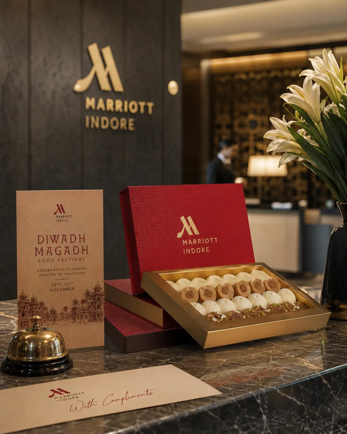 Marriott Indore festive hamper packaging