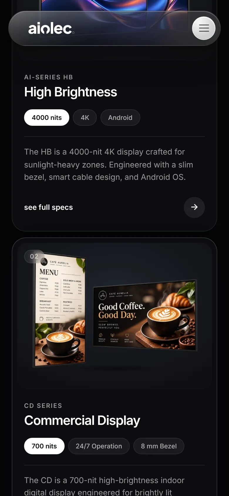 Aiolec on mobile