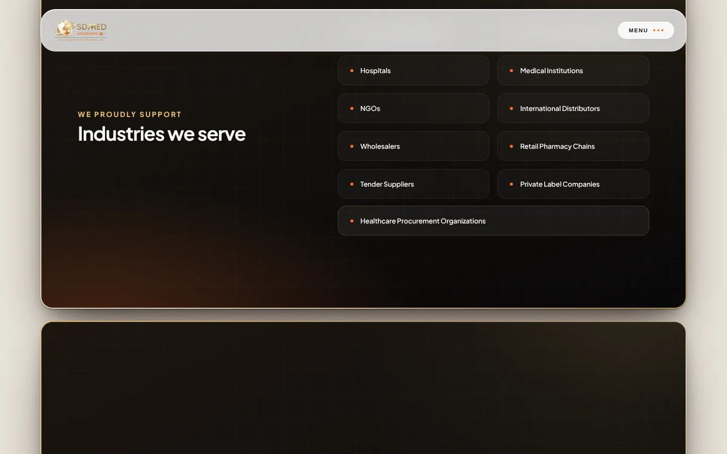 SD Med Solutions website: Who it's for