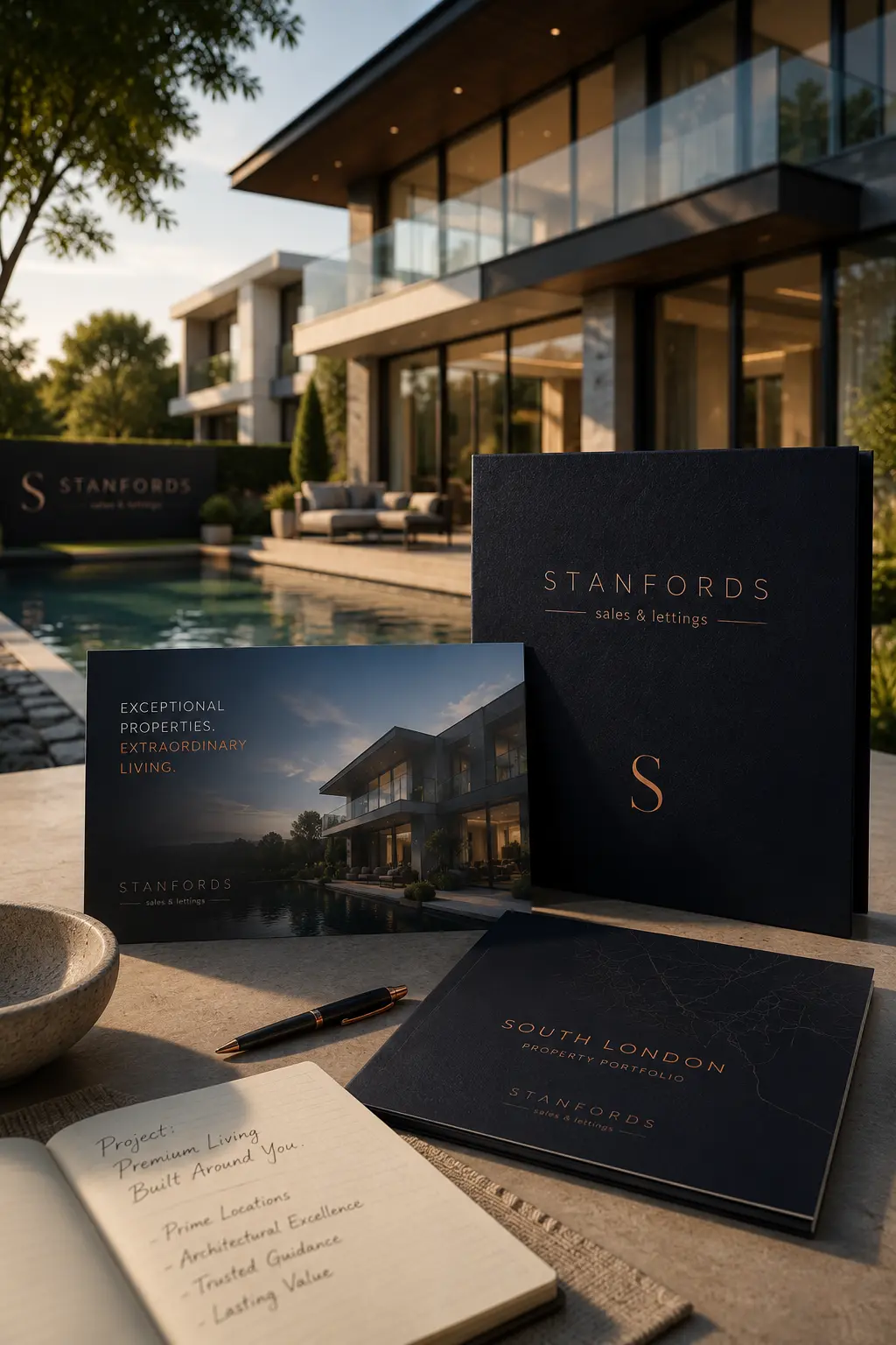 Stanford's Real Estate poolside campaign