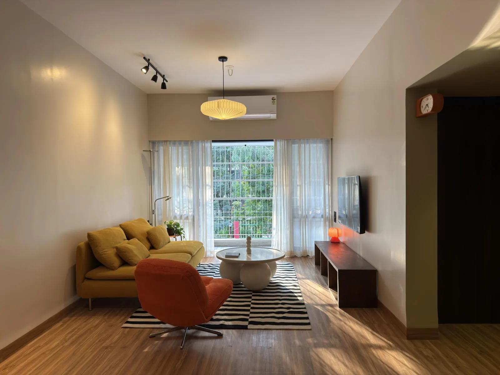 Living room at Espresso House, a Superhost stay in Indore